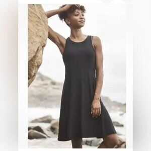 Athleta Santorini Thera Gray Sleeveless Tank Soft Casual Trave Dress - S